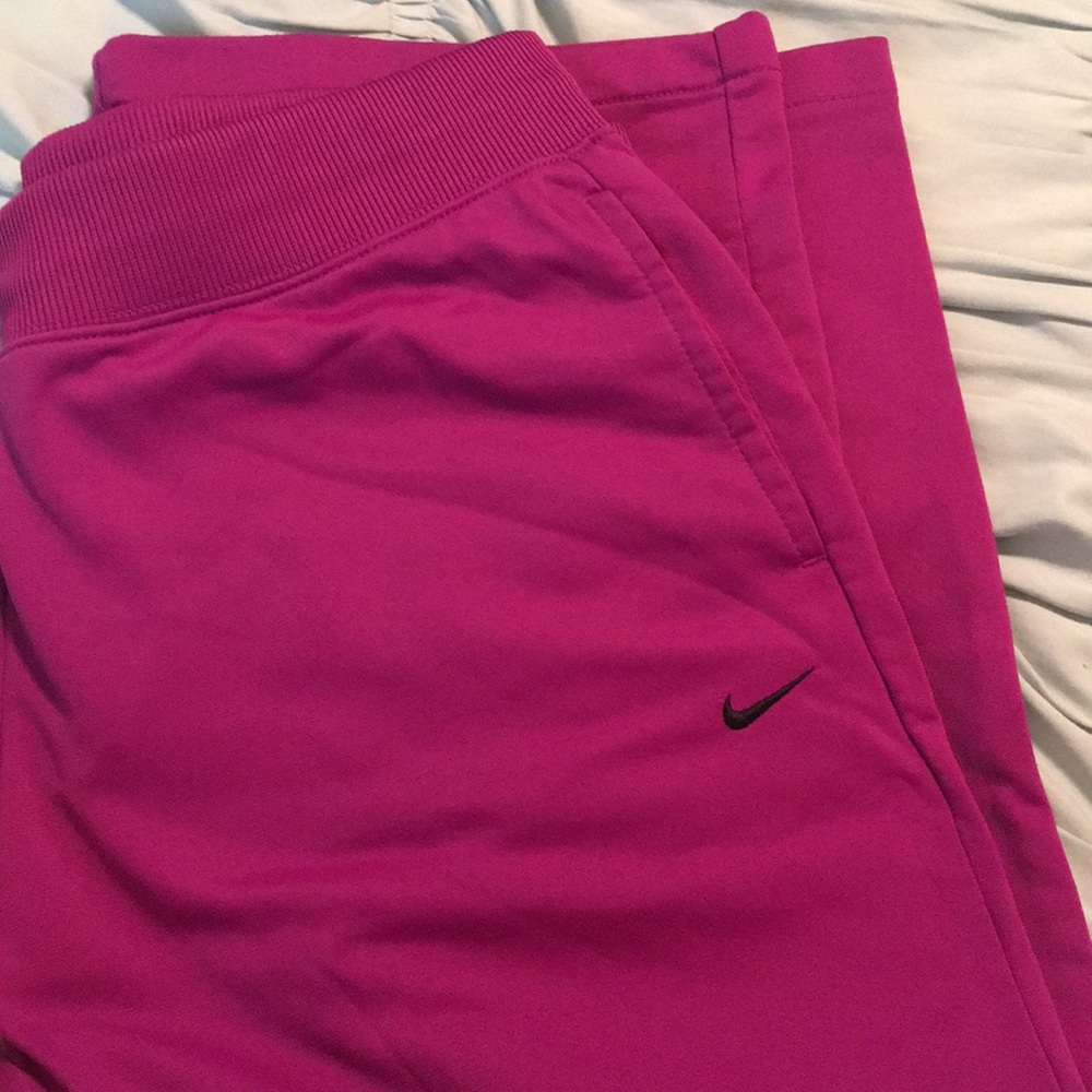 Purple Nike sweatpants
